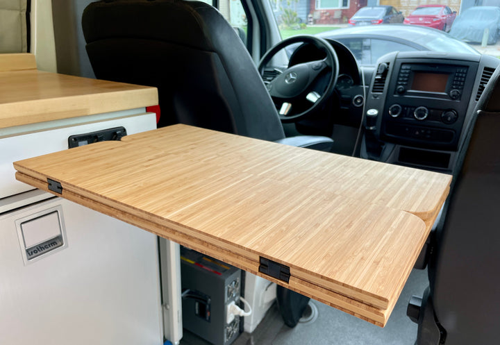 Folding Bamboo Lagun Table for Camper Vans and RVs - AVC RIG
