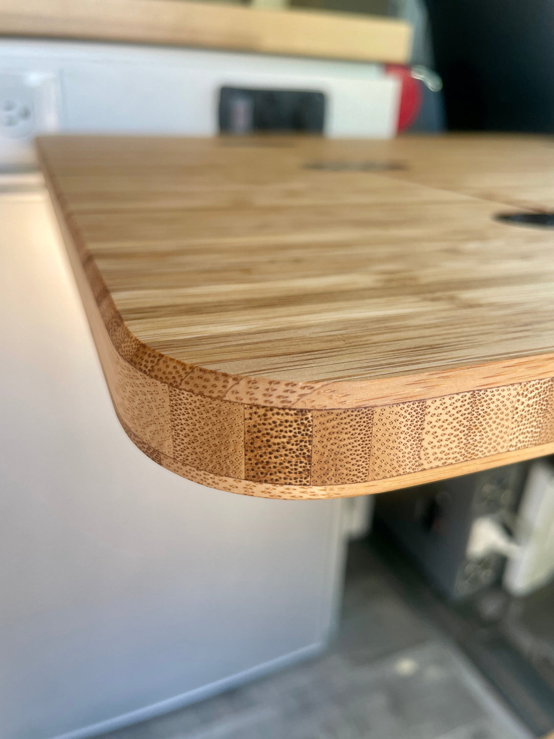Folding Bamboo Lagun Table 3/4" Thick For Camper Vans and RVs - AVC RIG