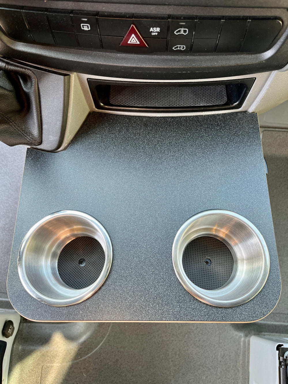 Mercedes-Benz Sprinter Cup Holder Accessories NCV3 06-18 Snack Tray Phone Table Stainless Camper Van - AVC RIG