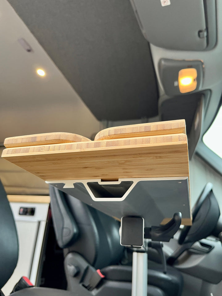 Slim Folding Bamboo Lagun Table 1/2" Thick For Camper Vans and RVs - AVC RIG