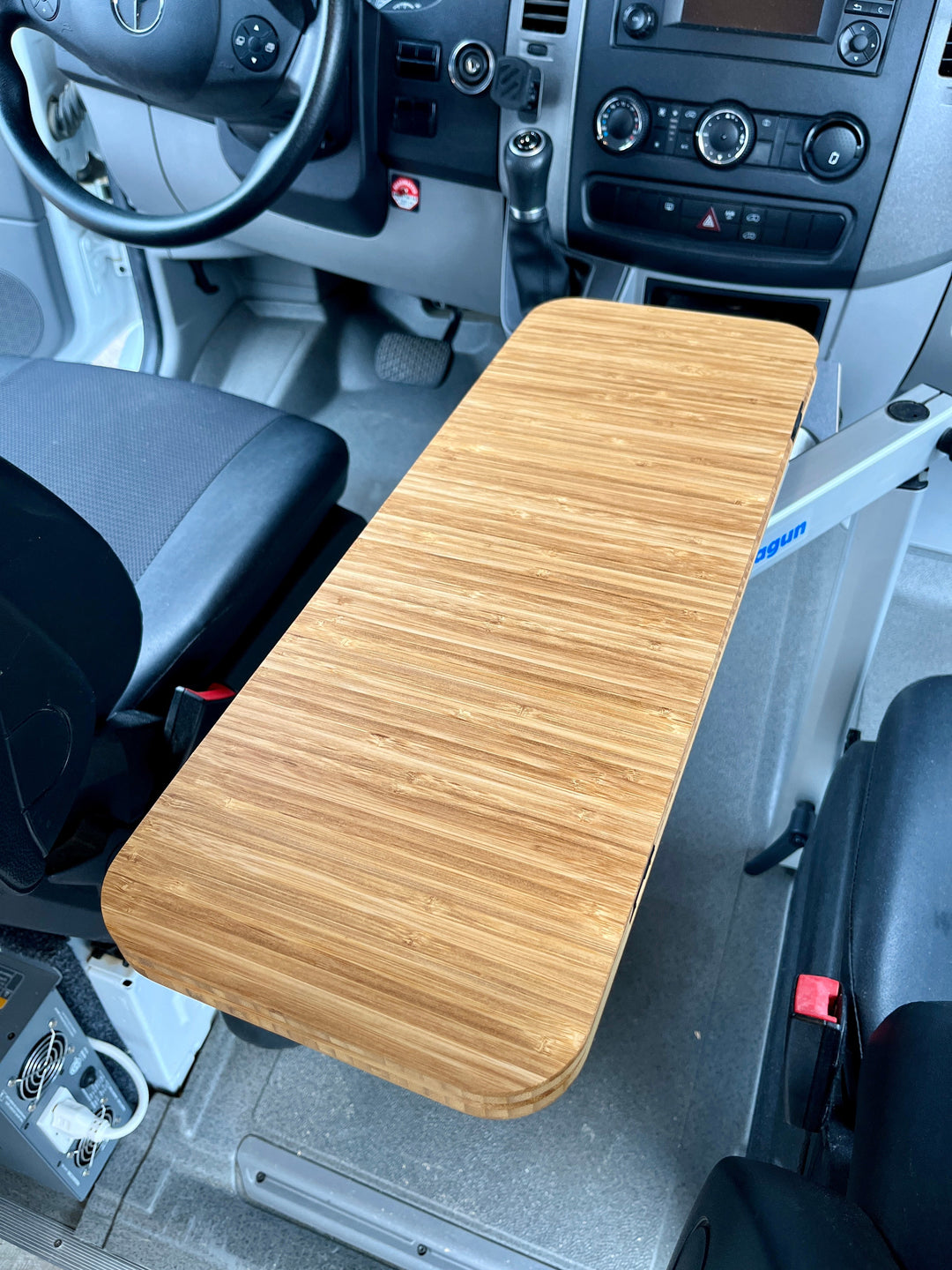 Slim Half Folding Bamboo Lagun Table 1/2" Thick For Camper Vans and RVs - AVC RIG
