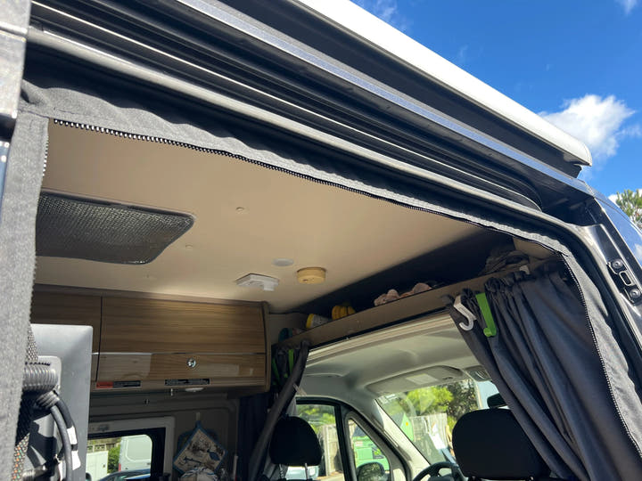 2025+ Mercedes Sprinter Side Sliding Door Insect Screen with New Door Latch - AVC RIG