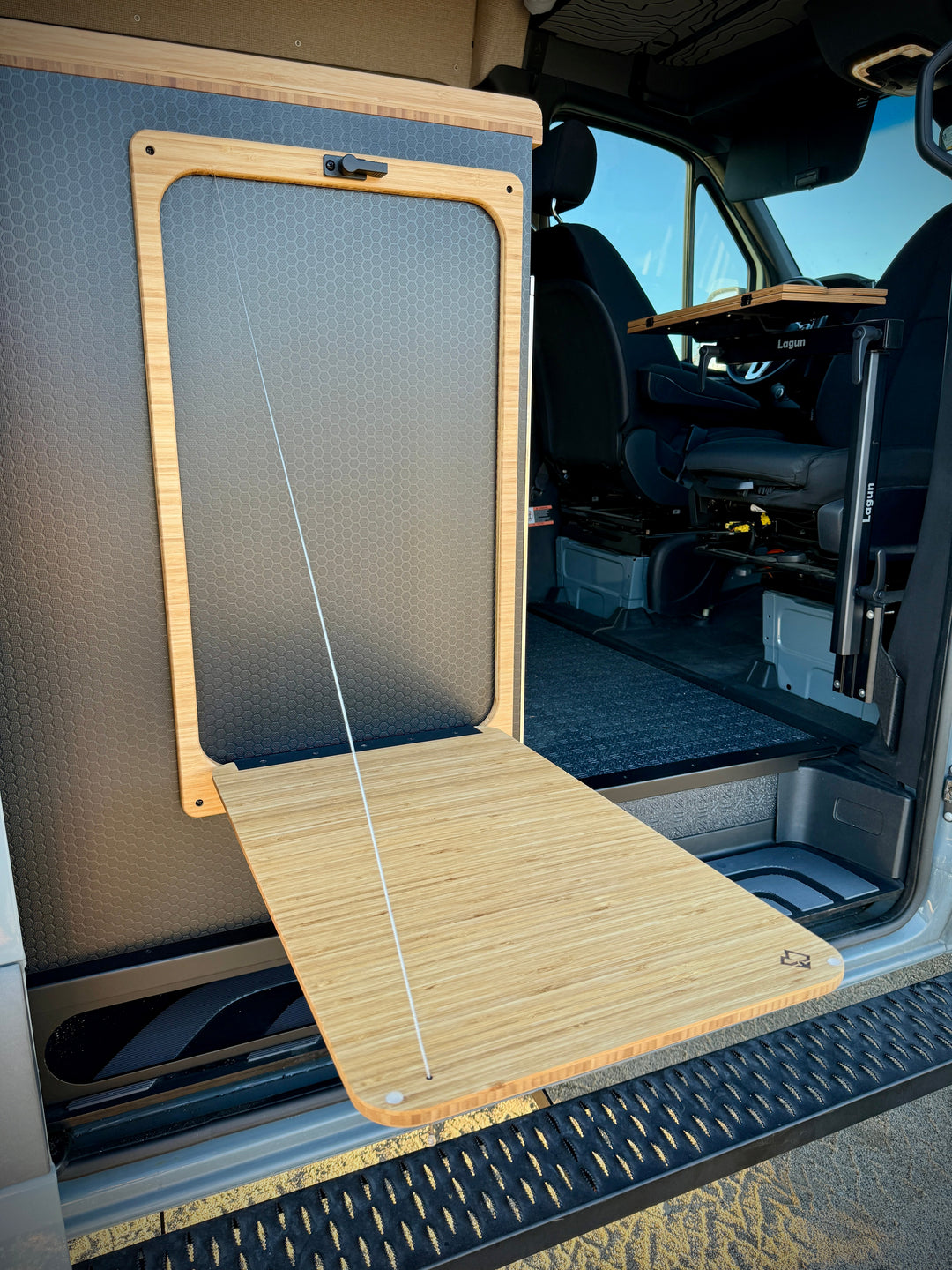 Universal Flip-Down Van Galley Table (Slider Door Mount) – 24" x 14" - AVC RIG