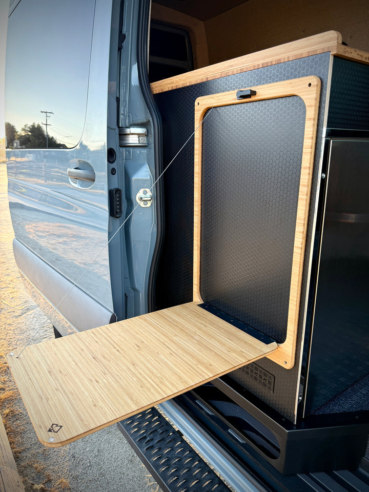 Universal Flip-Down Van Galley Table (Slider Door Mount) – 24" x 14" - AVC RIG