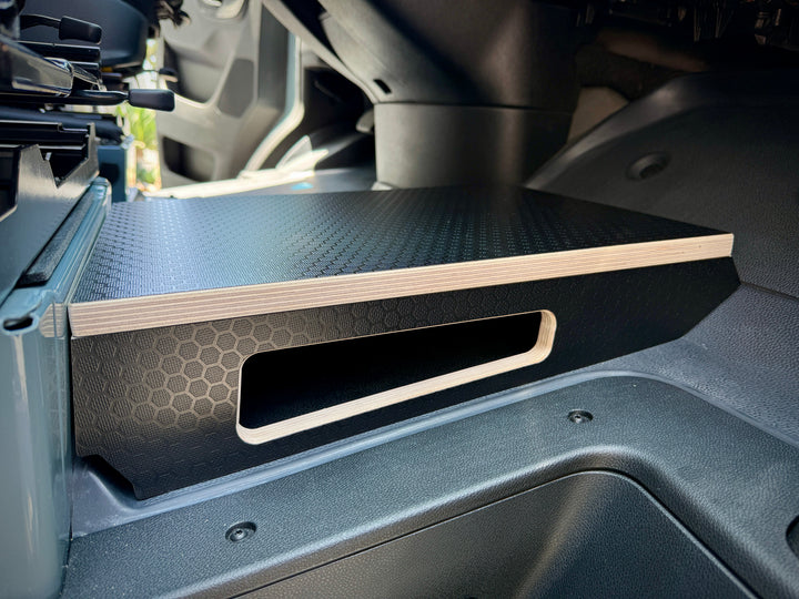 Mercedes-Benz Sprinter Black Hex Passenger Foot Platform Camper Van Stool - AVC RIG
