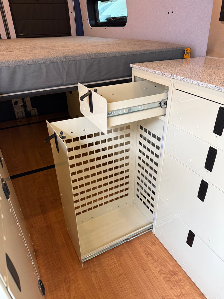 Aluminum Pantry with Drawer Cabinet