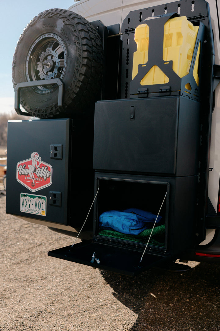 Exterior Box with Drop Down Door