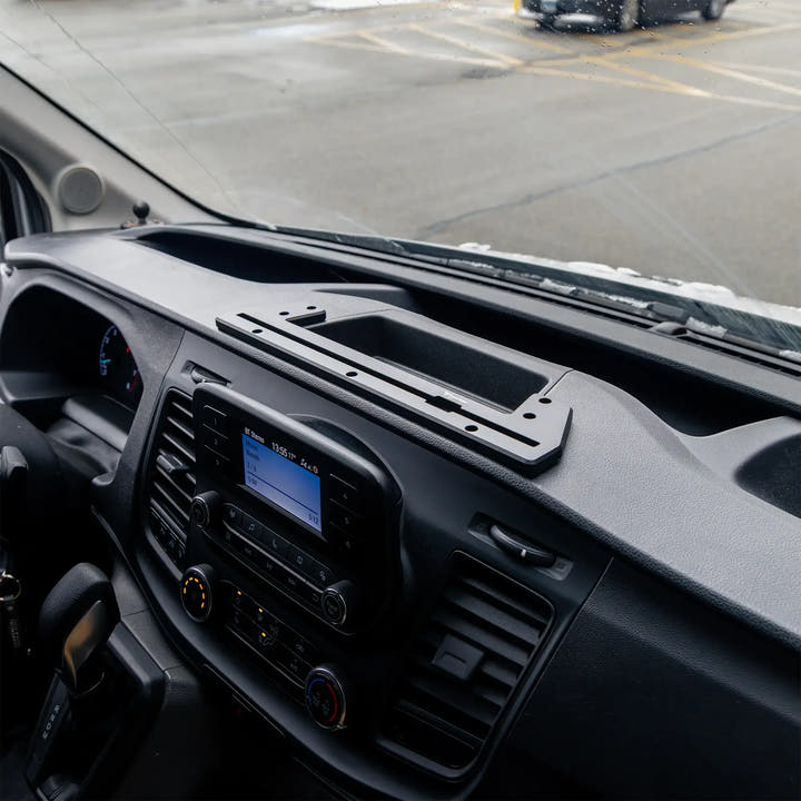 2020+ Ford Transit (Not Compatible With Transit Connect) Tackform Slim Track Dash Bracket With 20LITE Phone Mount - AVC RIG