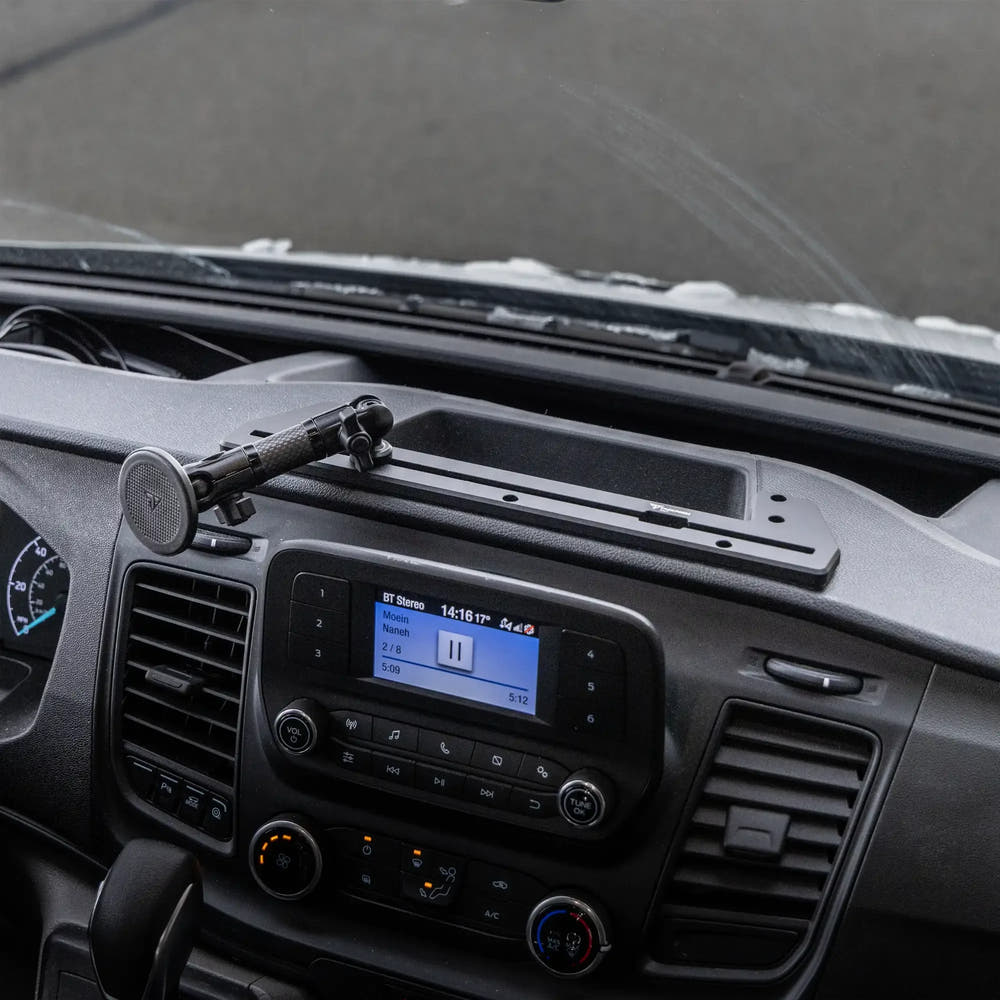 2020+ Ford Transit (Not Compatible With Transit Connect) Tackform Slim Track Dash Bracket With MagSafe Phone Mount - AVC RIG
