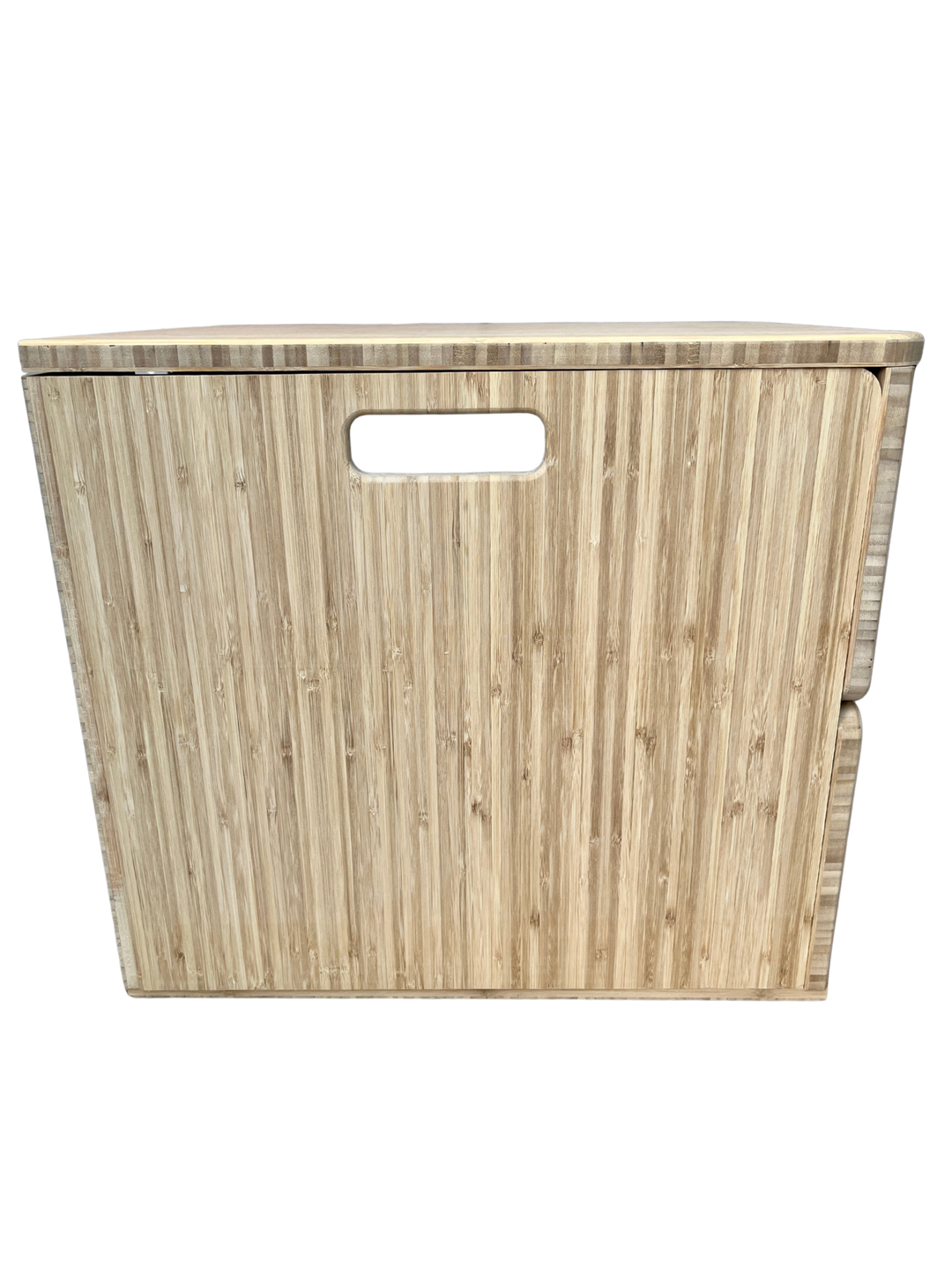 Laveo Dry Flush Portable Waterless Toilet Bamboo Lift top Cabinet Flat Pack Kit - AVC RIG