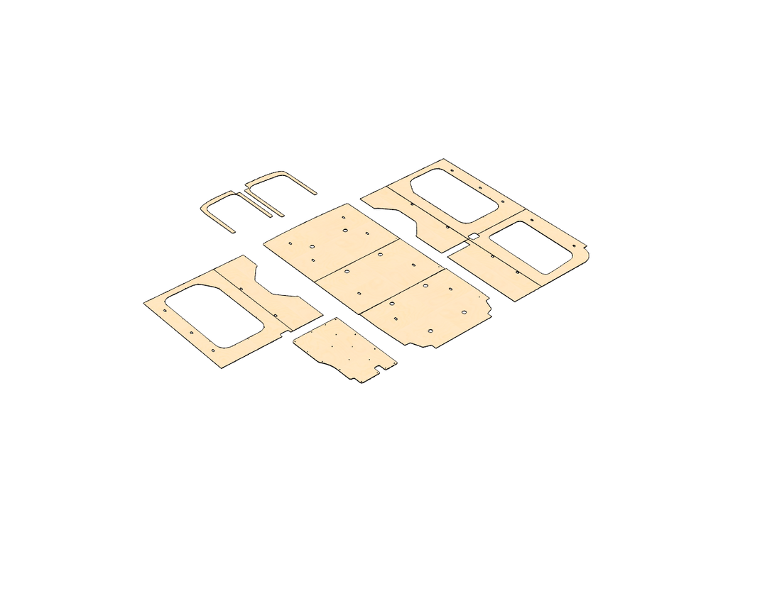 Transit Medium Roof 148 Wood Wall Kit