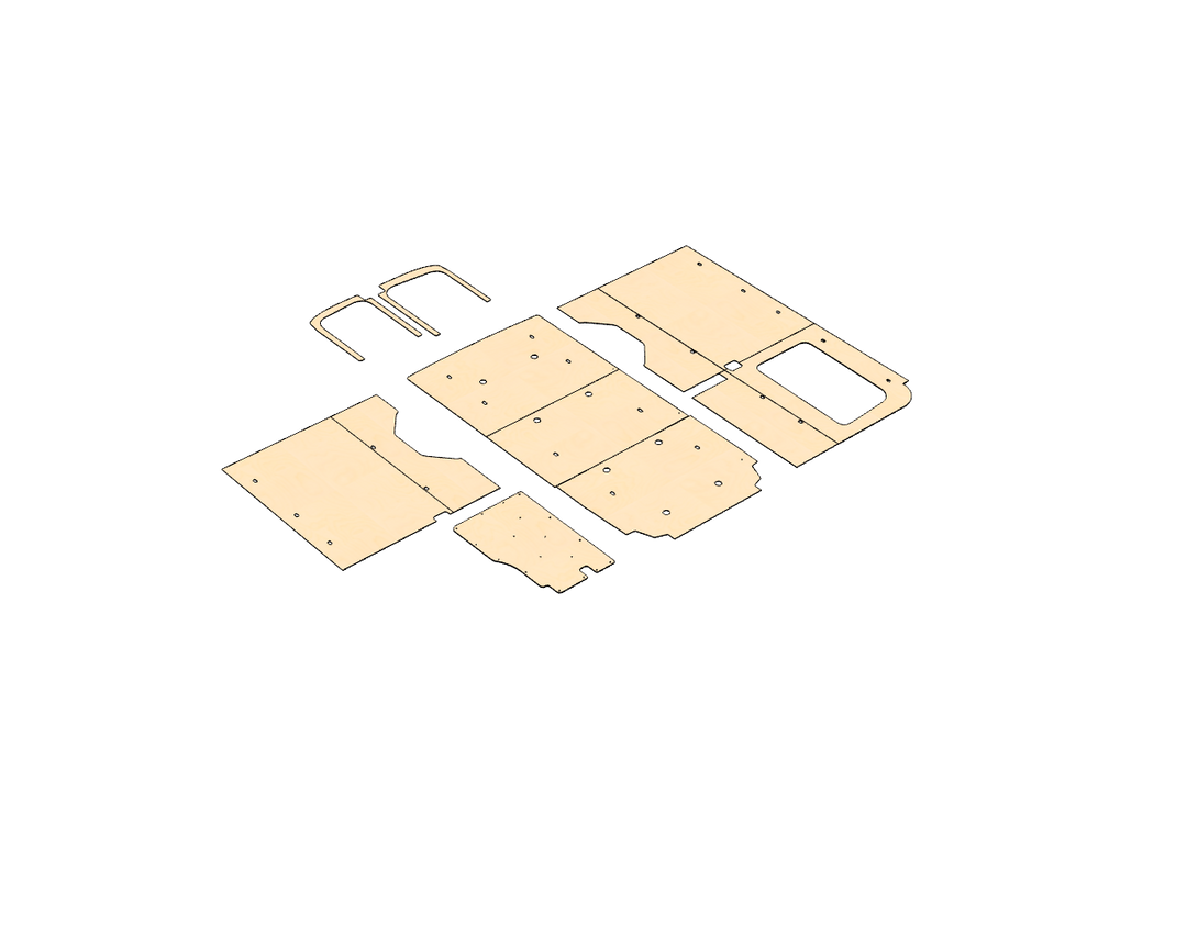 Transit Medium Roof 148 Wood Wall Kit