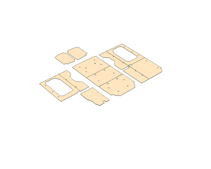 Transit Medium Roof 148 Wood Wall Kit