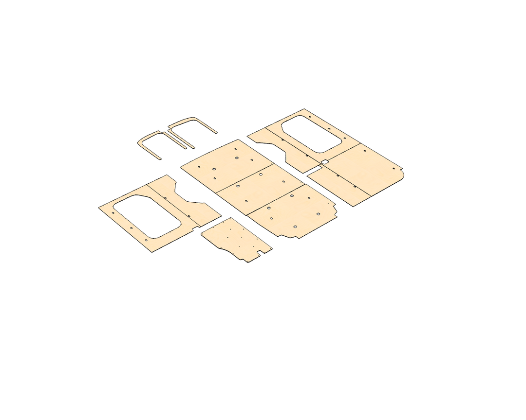 Transit Medium Roof 148 Wood Wall Kit