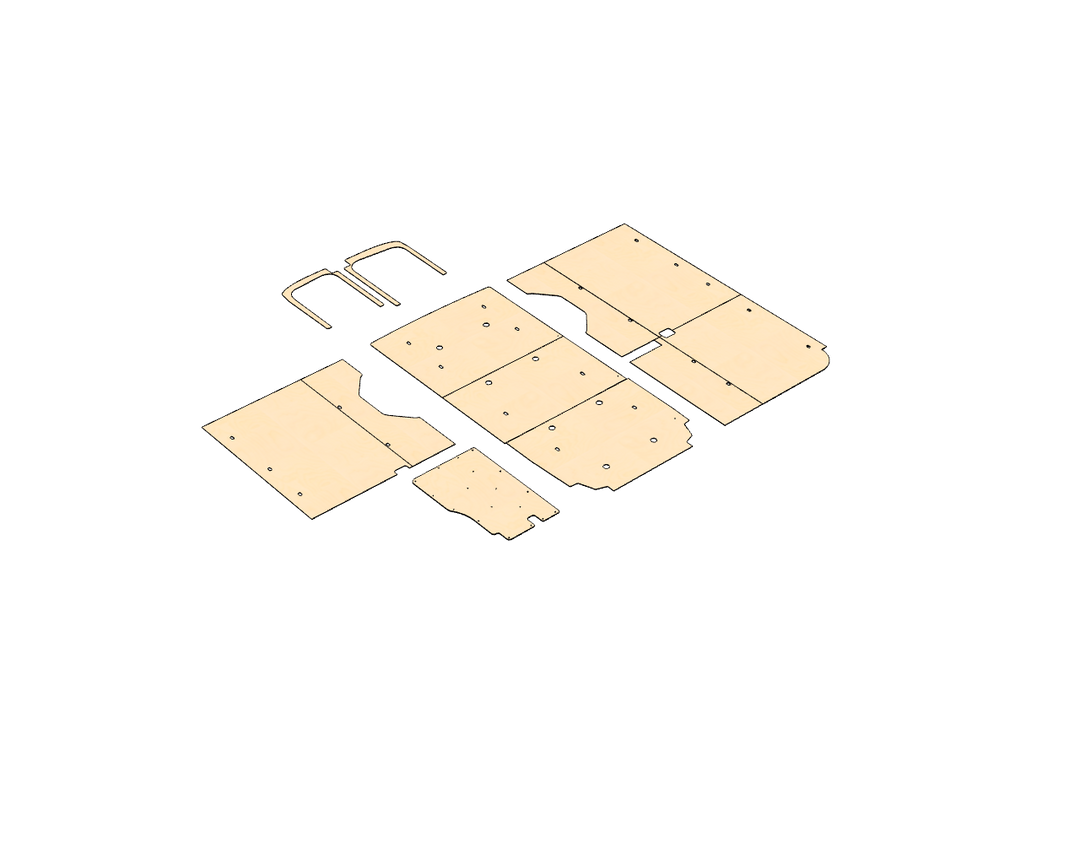 Transit Medium Roof 148 Wood Wall Kit