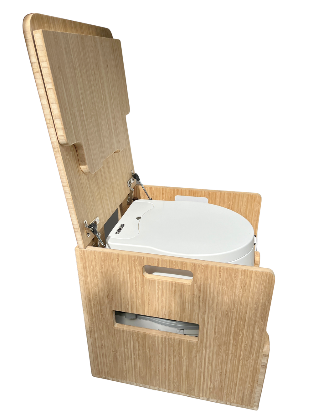 Porta Potti 565E/365 Curve Bamboo Toilet Lift top Cabinet Flat Pack Kit - AVC RIG