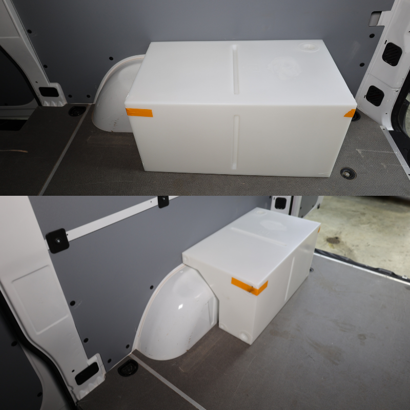 NW Conversions 22 Gallon Wheel Well Water Tank - Right (SP-R-22)