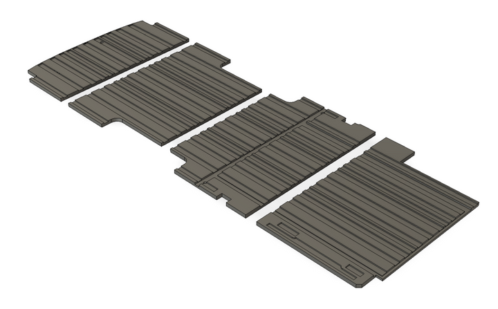 Transit Floor Insulation System and Subfloor (With Step and Trim)