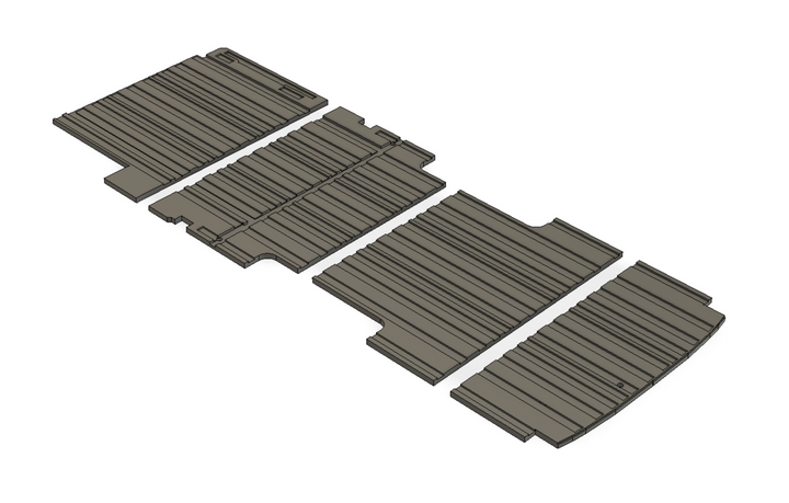 Transit Floor Insulation System and Subfloor (With Step and Trim)