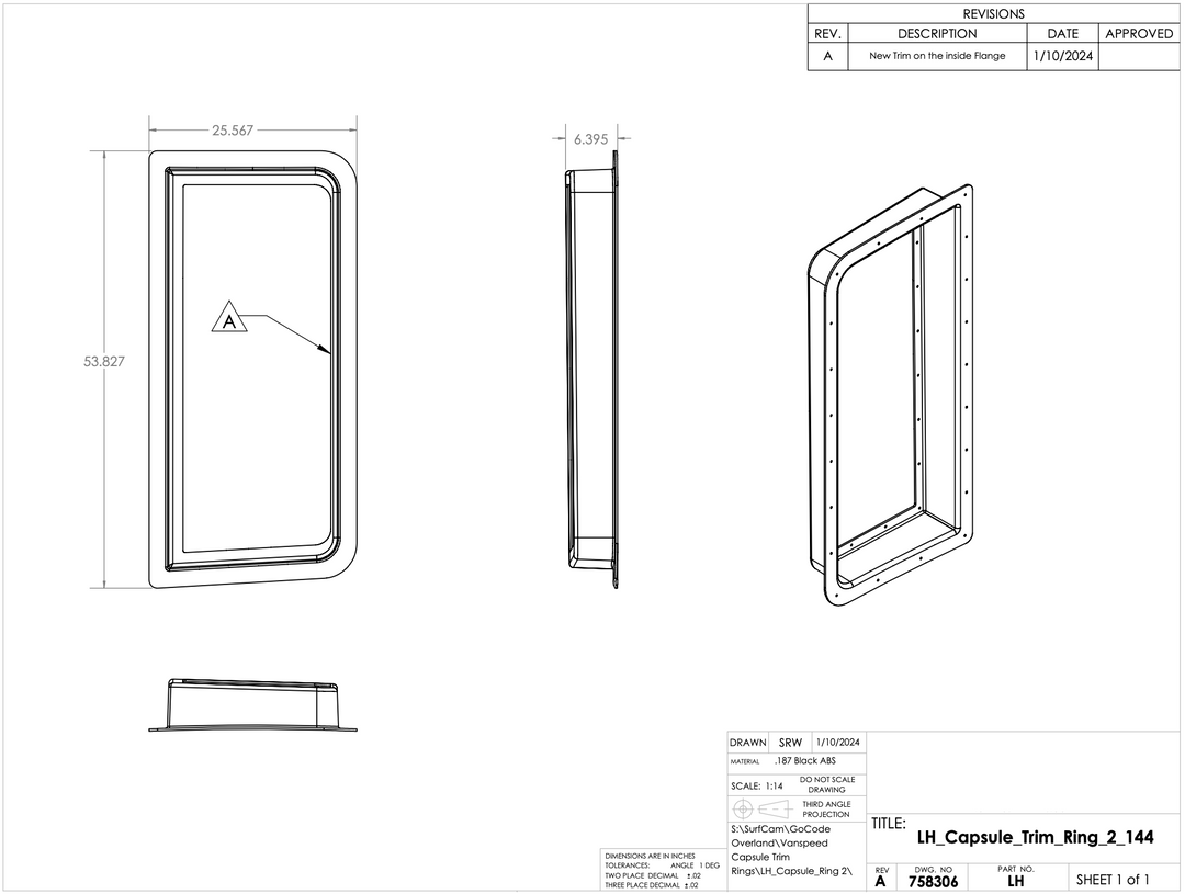 Vanspeed Capsule Trim Ring Pair Sprinter 144