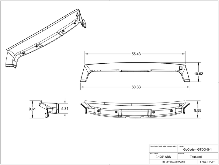 Mercedes Sprinter D-Pillar Trim Kit (Rear Door Threshold)