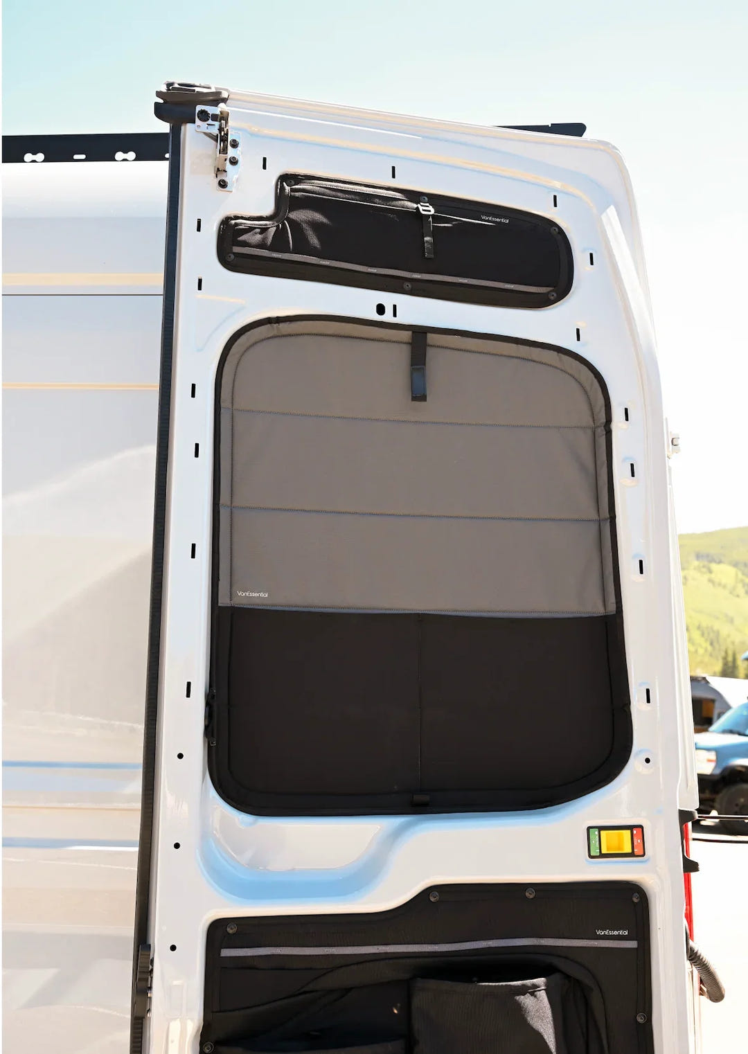Ford Transit Stealth Rear Door Window Covers (Pair) - AVC RIG