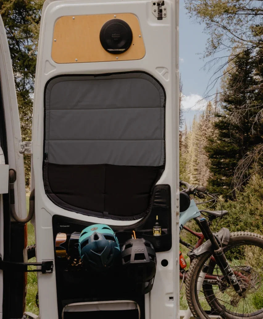 Mercedes Sprinter Stealth Rear Door Window Covers (Pair) - AVC RIG