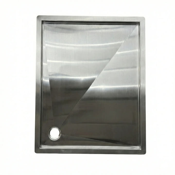 Tetravan In-Floor Shower Pan STAINLESS STEEL - AVC RIG