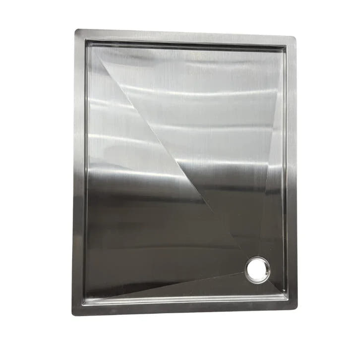 Tetravan In-Floor Shower Pan STAINLESS STEEL - AVC RIG