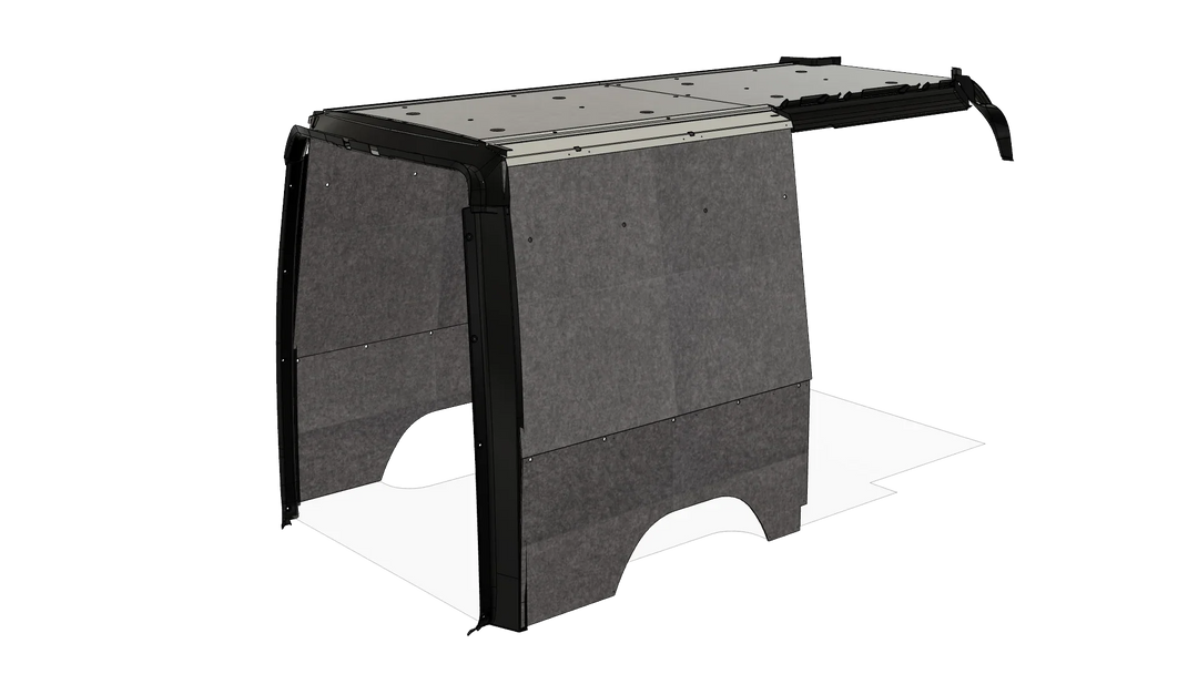 Mercedes Sprinter 144 Felt Wall Kit For Go Code Trim - AVC RIG