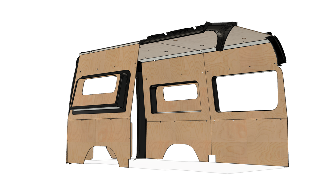 Sprinter 144 Wood Wall Kit For Go Code Trim