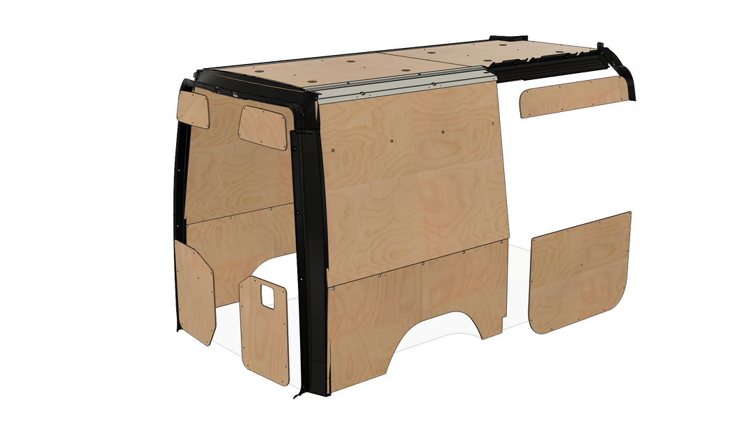 Sprinter 144 Wood Wall Kit For Go Code Trim