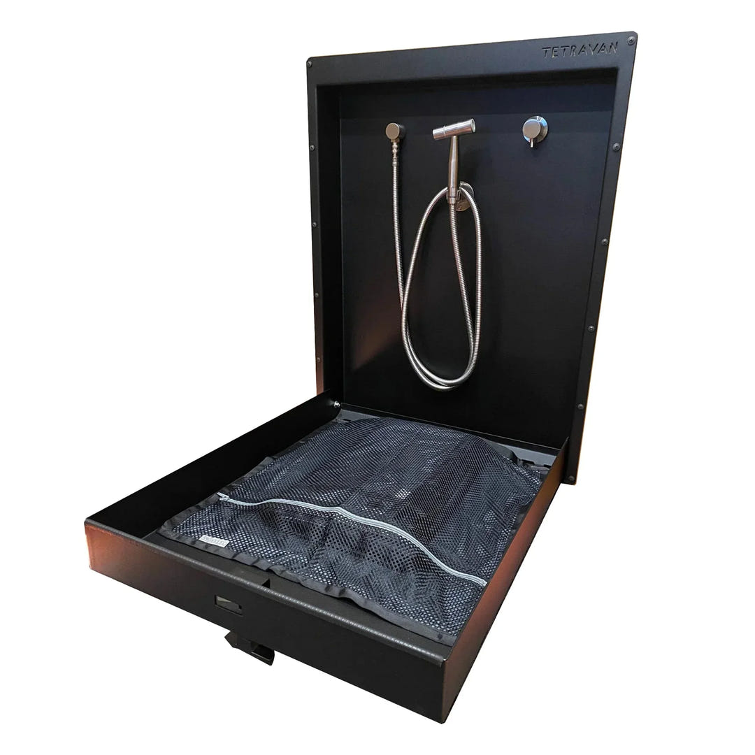 Tetravan Folding Shower 2.1 with Magnetic Curtain