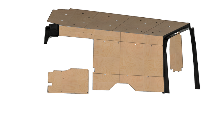 Transit 148 EXT Wood Wall Kit For Go Code Trim