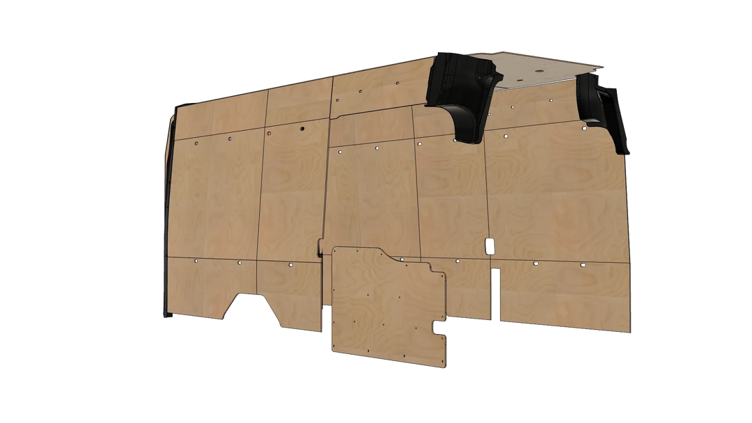 Ford Transit 148 EXT Wood Wall Kit For Go Code Trim
