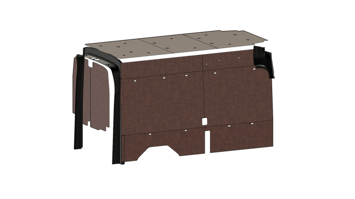 Transit High Roof 148 Felt Wall Kit For Go Code Trim