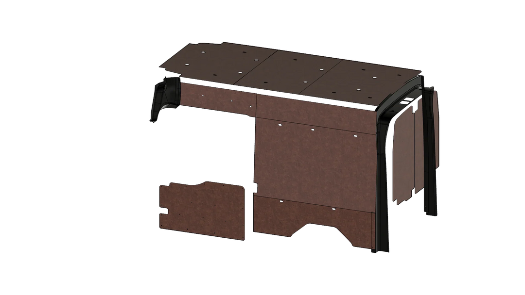 Ford Transit High Roof 148 Felt Wall Kit For Go Code Trim - AVC RIG