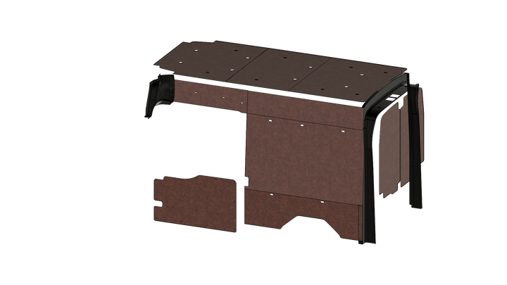 Transit High Roof 148 Felt Wall Kit For Go Code Trim
