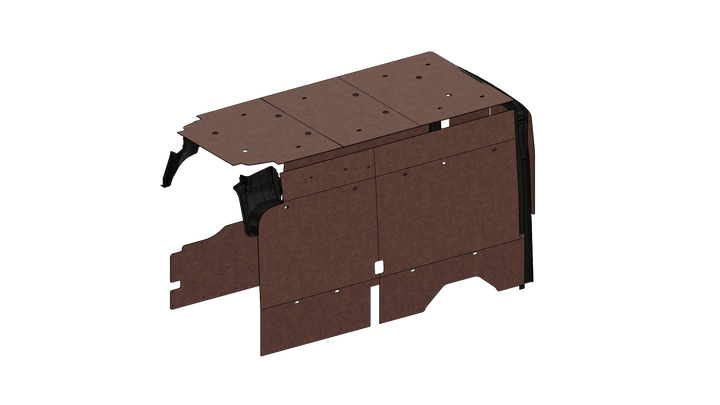 Transit High Roof 148 Felt Wall Kit For Go Code Trim