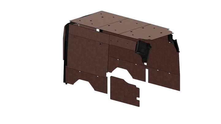 Transit High Roof 148 Felt Wall Kit For Go Code Trim