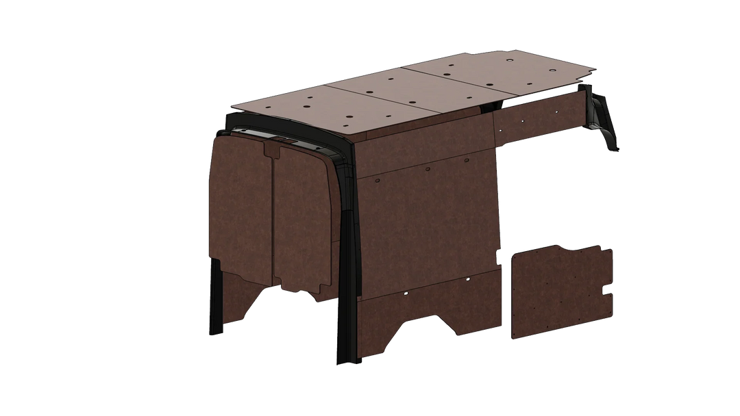 Ford Transit High Roof 148 Felt Wall Kit For Go Code Trim - AVC RIG