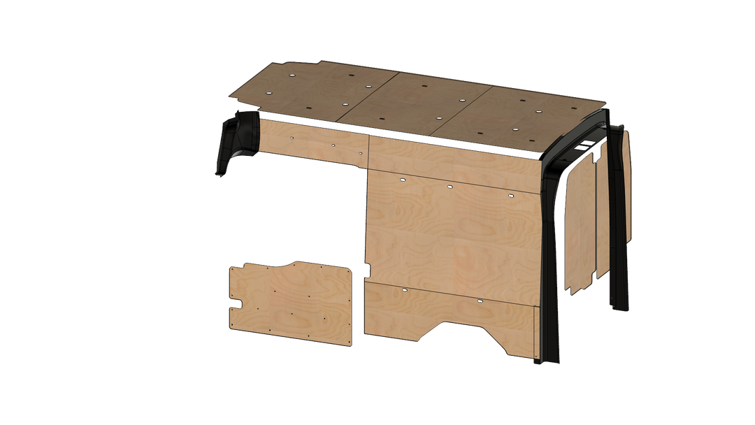 Transit High Roof 148 Wood Wall Kit for Go Code Trim
