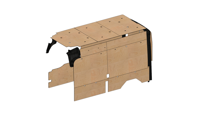 Transit High Roof 148 Wood Wall Kit for Go Code Trim