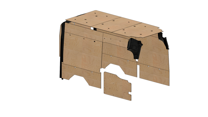 Transit High Roof 148 Wood Wall Kit for Go Code Trim