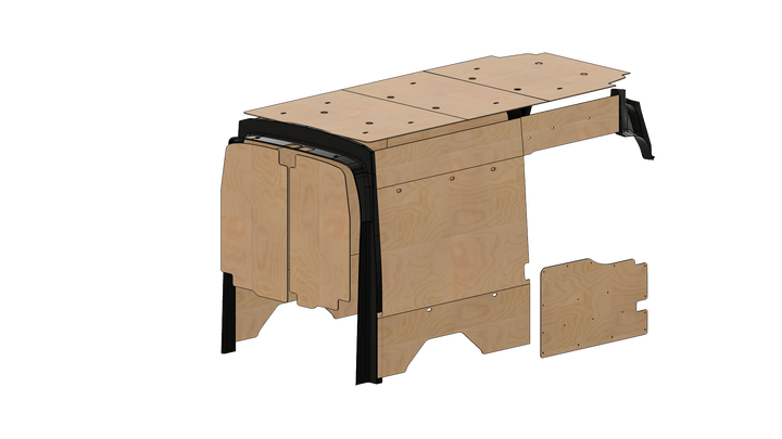 Transit High Roof 148 Wood Wall Kit for Go Code Trim