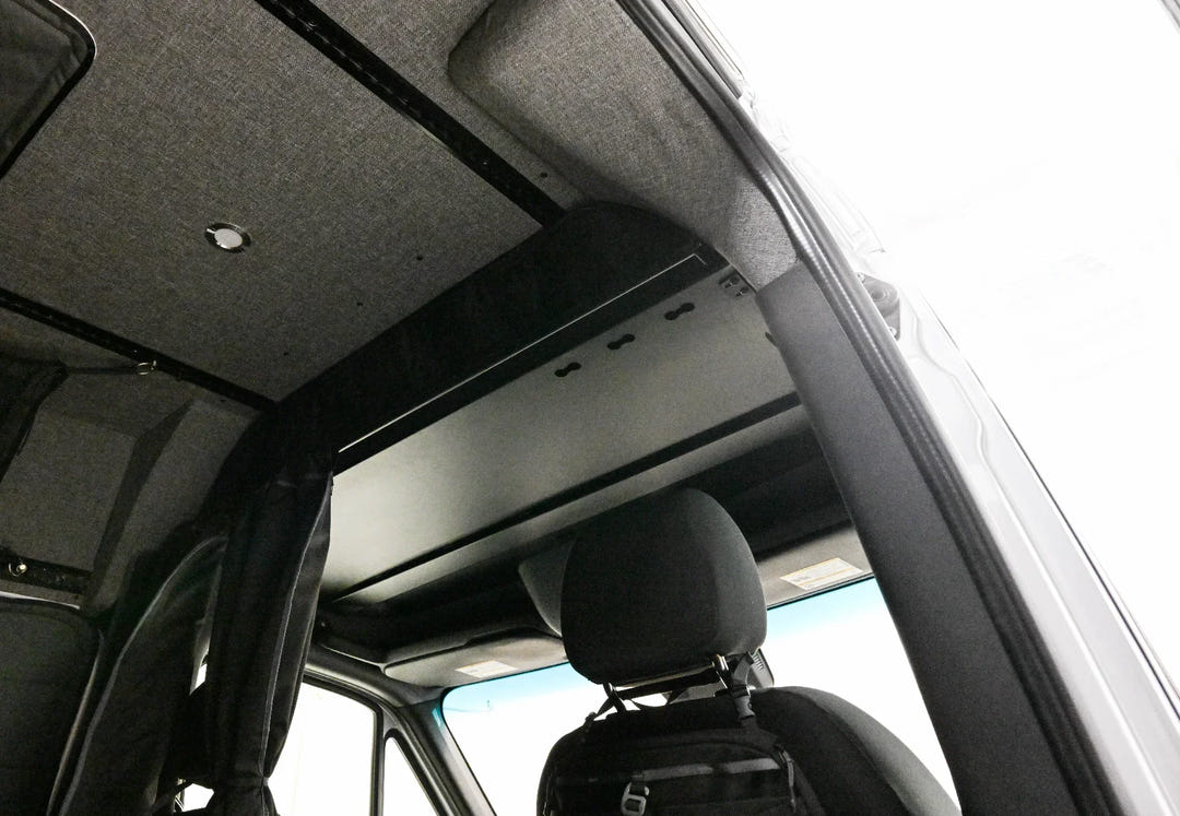 Ford Transit Headliner Shelf &amp; Curtain Rod - AVC RIG