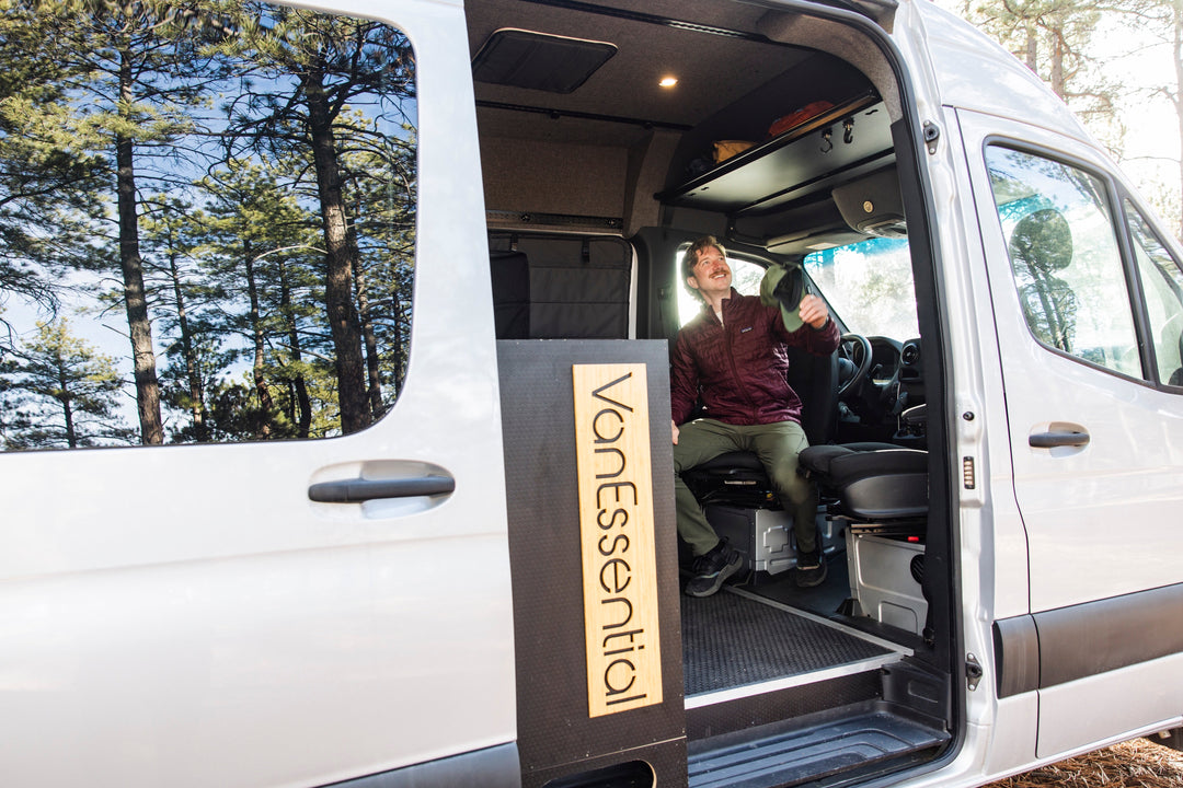 Mercedes Sprinter Headliner Shelf &amp; Curtain Rod