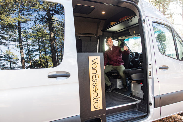 Mercedes Sprinter Headliner Shelf &amp; Curtain Rod