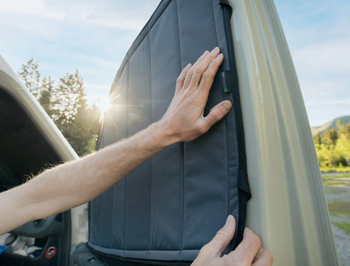 Mercedes Sprinter Stealth Front Door Window Covers (Pair) - AVC RIG