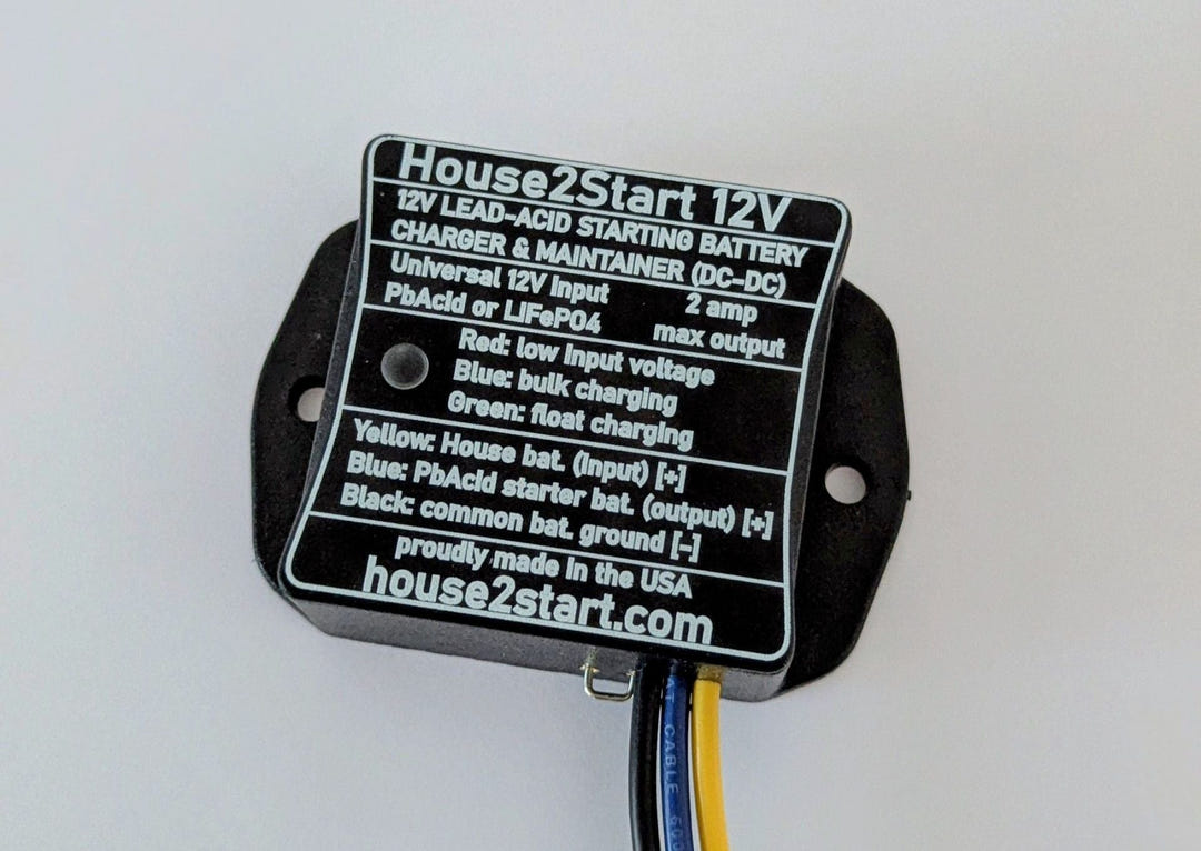 House2Start 12V DC-DC Battery Charger &amp; Float Maintainer for Recreational Vehicles and Boats